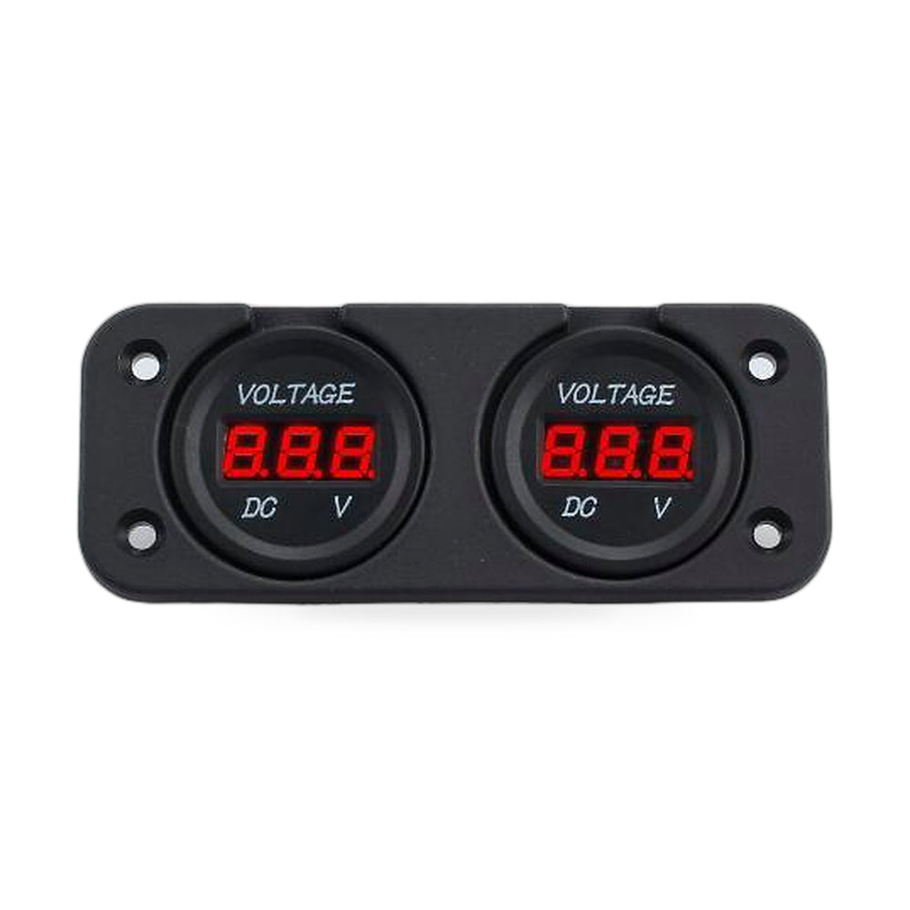 Digital LED Volt Meter Dual Battery Monitor Suitable for Boat Marine DC 12V-24V