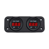 Digital LED Volt Meter Dual Battery Monitor Suitable for Boat Marine DC 12V-24V