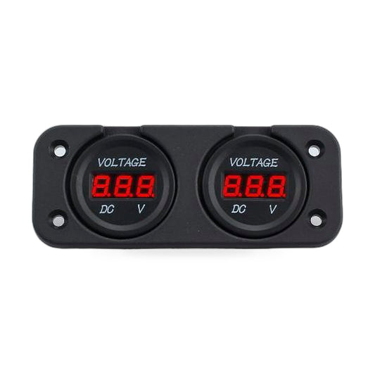 Digital LED Volt Meter Dual Battery Monitor Suitable for Boat Marine DC 12V-24V