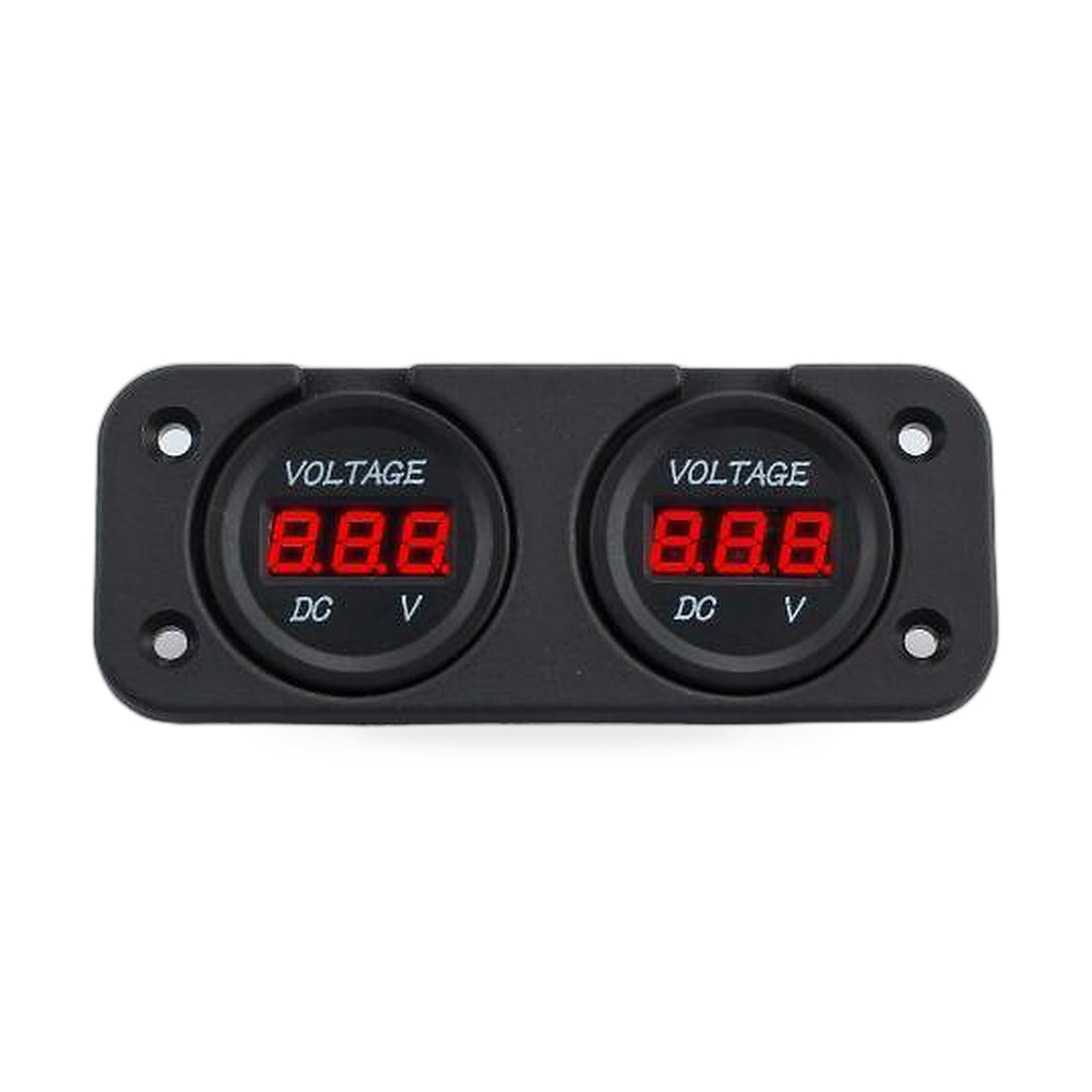 Digital LED Volt Meter Dual Battery Monitor Suitable for Boat Marine DC 12V-24V