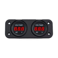 Digital LED Volt Meter Dual Battery Monitor Suitable for Boat Marine DC 12V-24V