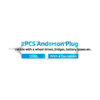 compare product 2x Grey Anderson Style Plug 120A Heavy Duty Connector Suitable for Universal Use