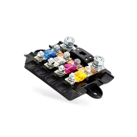BX2054 fuse box+fuse pads (5 pieces: 300A, 150A, 80A, 100A, 60A), BX2054 fuse box five way one in and four out fuse holder box modified RV power protection collector