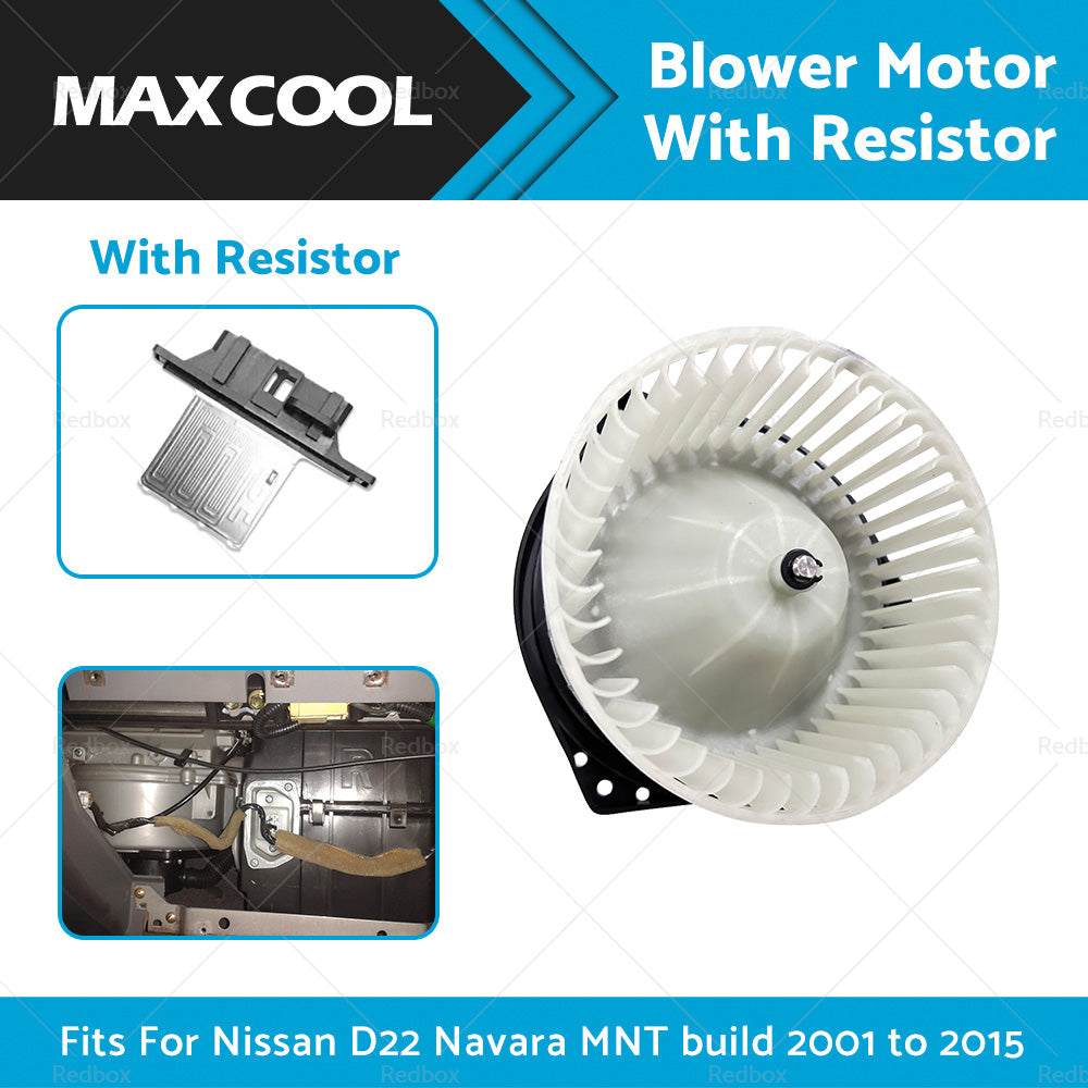 Blower Motor Fits For Nissan D22 Navara MNT build 2001 to 2015 With Resistor