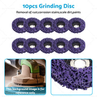 {{ Poly Strip Disc 10PCS Paint Eater Disc 4'' Stripping Wheel Grinder Abrasive Disc }} - Buy Car Parts Online at {{ Kaka Auto Parts }}.