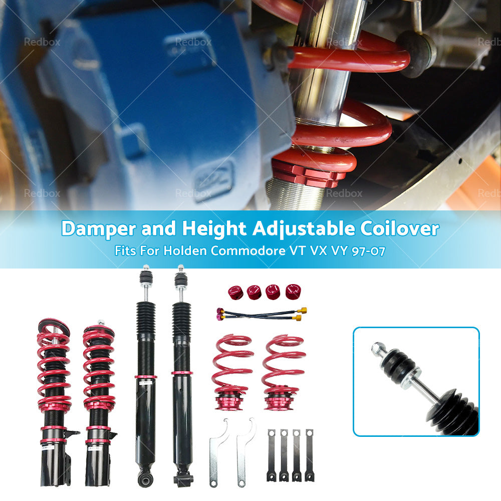 Shock Absorber Coilover Suspension For Holden Commodore VT VX VY Adjust Damper