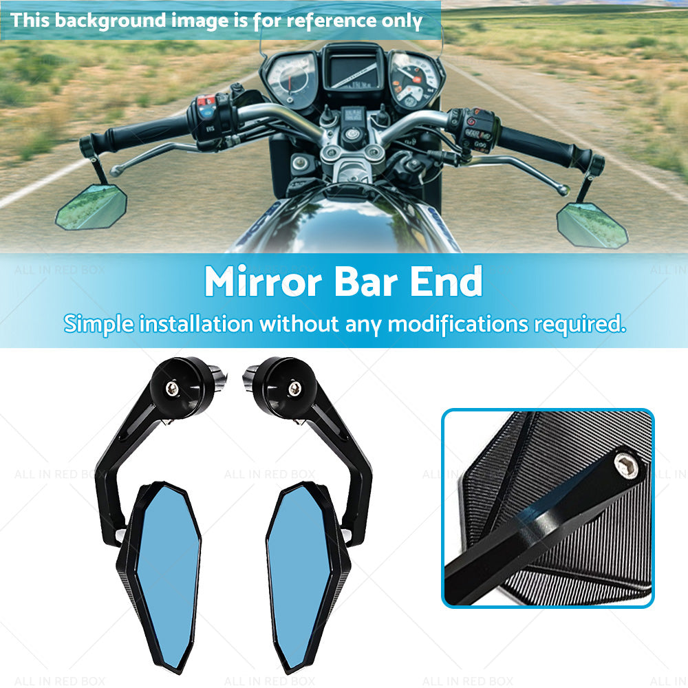 Rearview Handle Bar End Side Mirrors Suitable For Yamaha MT-07 MT07 FZ07 13-21