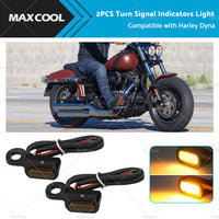 LED Mini Turn Signal Light Suitable for Harley Dyna Indicator Blinker Lamp Smoke