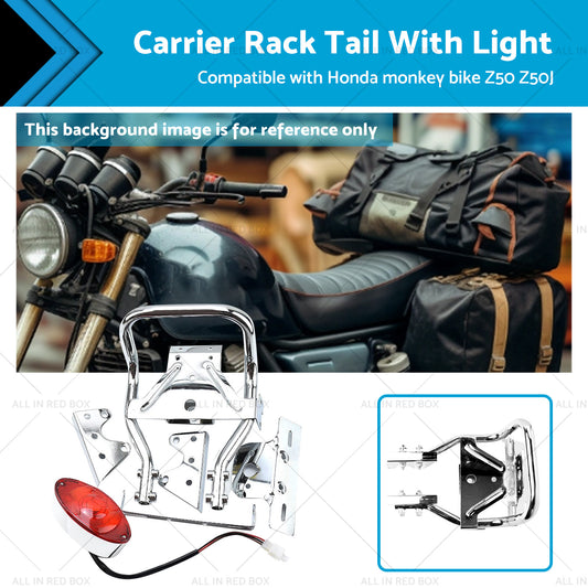 Rear Carrier Rack Tail Light Suitable For Honda Z50J Monkey Gorilla Motorcycle