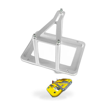 compare product Universal Aluminum Billet Battery Tray Hold Down Relocation Box Mount OEM 551181