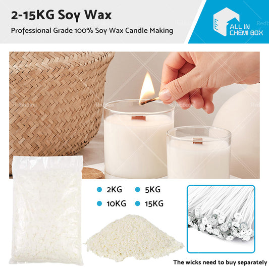 5KG Bulk 100percent Pure Soy Wax Natural Kosher Candle Making Supplies Crafts AU