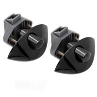 2x Zinc Alloy Half Moon Handle Push Lock Knob Suitable for Camper RV Kitchen Cab