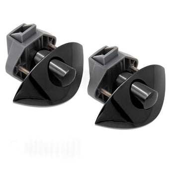 compare product 2x Zinc Alloy Half Moon Handle Push Lock Knob Suitable for Camper RV Kitchen Cab
