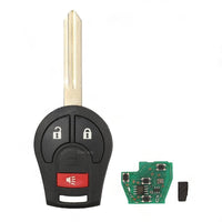 3-Button Complete Remote Car Key 433MHz Suitable for Nissan X-Trail T31