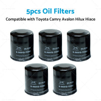 5x Oil Filter Suitable for Toyota Camry Avalon Hilux Hiace 90915-YZZD2 1KDFTV