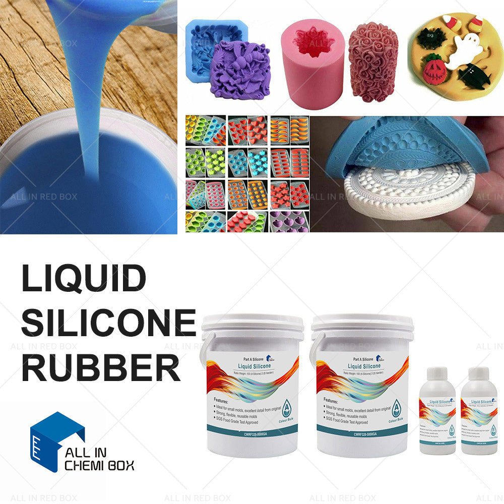 SH25 Liquid Silicone Rubber Mould Making Kit 100 3 Mix - 1Kg 2Kg 5Kg 10Kg Blue