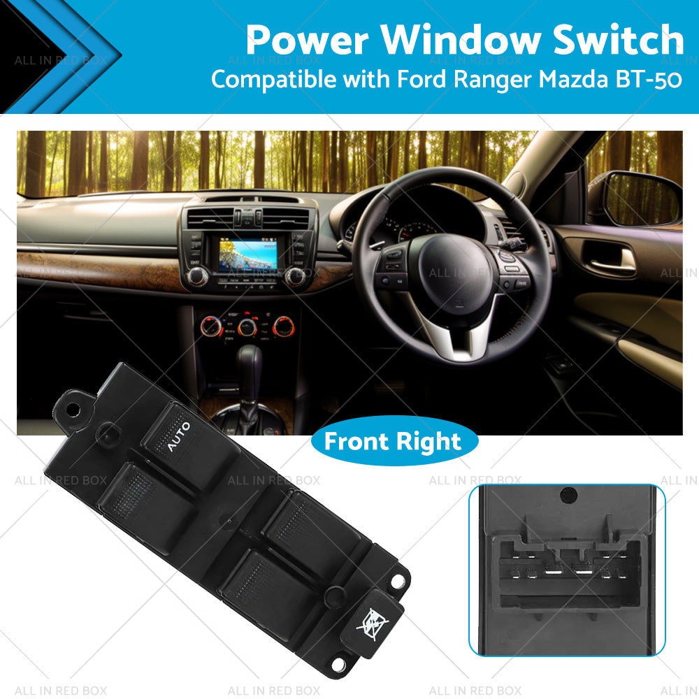 Master Power Window Switch 10 Pin Suitable For Ford Ranger Mazda BT-50 2006-2012