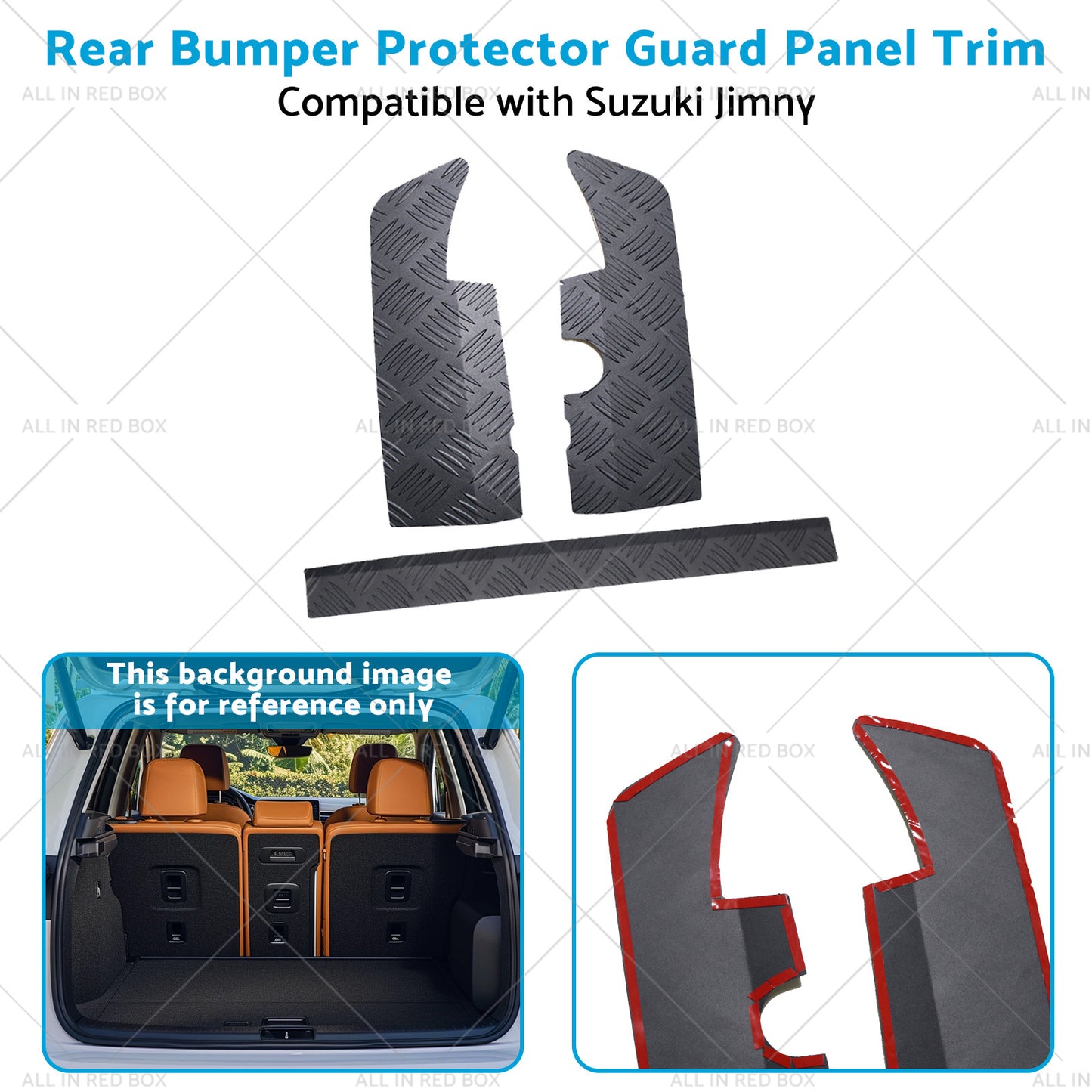 Bumper Protector Guard Panel Trim Alloy Rear Suitable for Suzuki Jimny 19-23