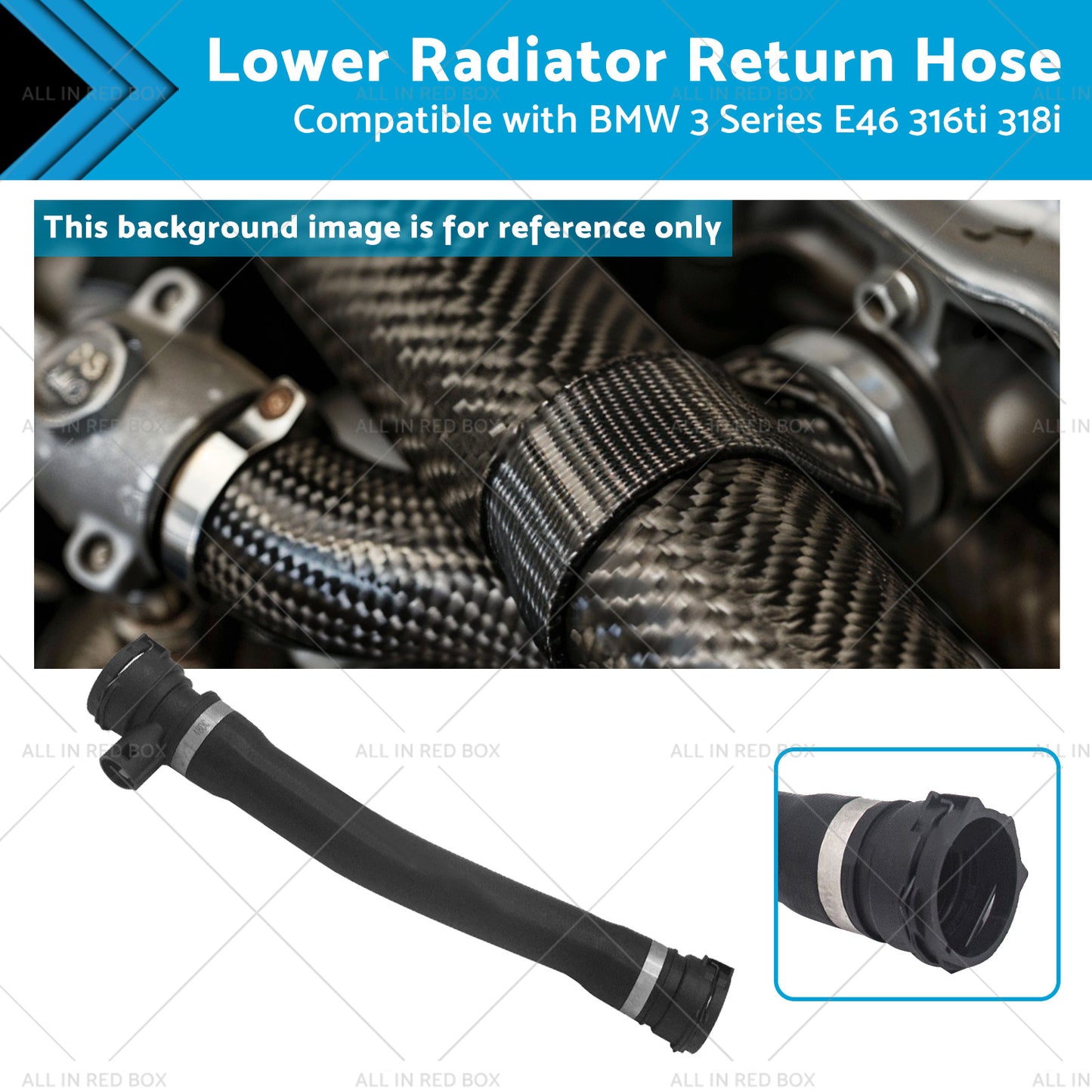 17127516416 Lower Radiator Return Hose Suitable for BMW 3 Series E46 316ti 318i