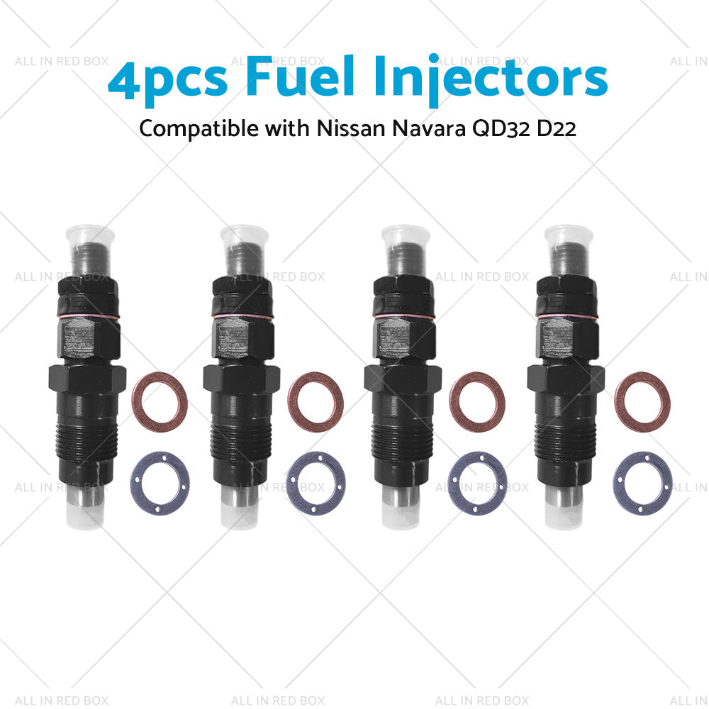 4PCS Desiel Fuel Injectors Suitable for Nissan Navara QD32 D22 3. 2L 1997-2001