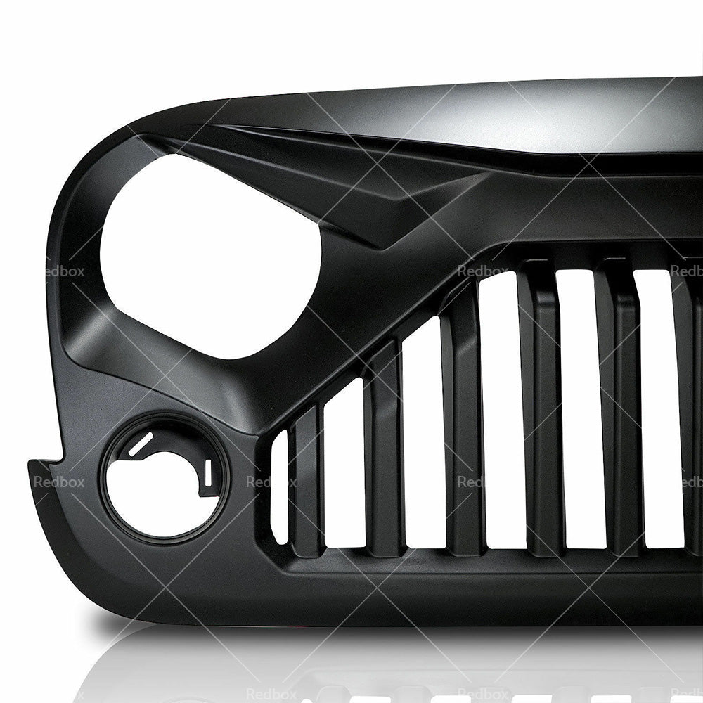 Black Front Gladiator Grille Vander Grill For Jeep Wrangler JK Unlimited 2007-18