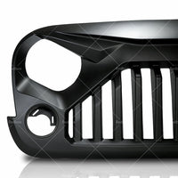 Black Front Gladiator Grille Vander Grill For Jeep Wrangler JK Unlimited 2007-18