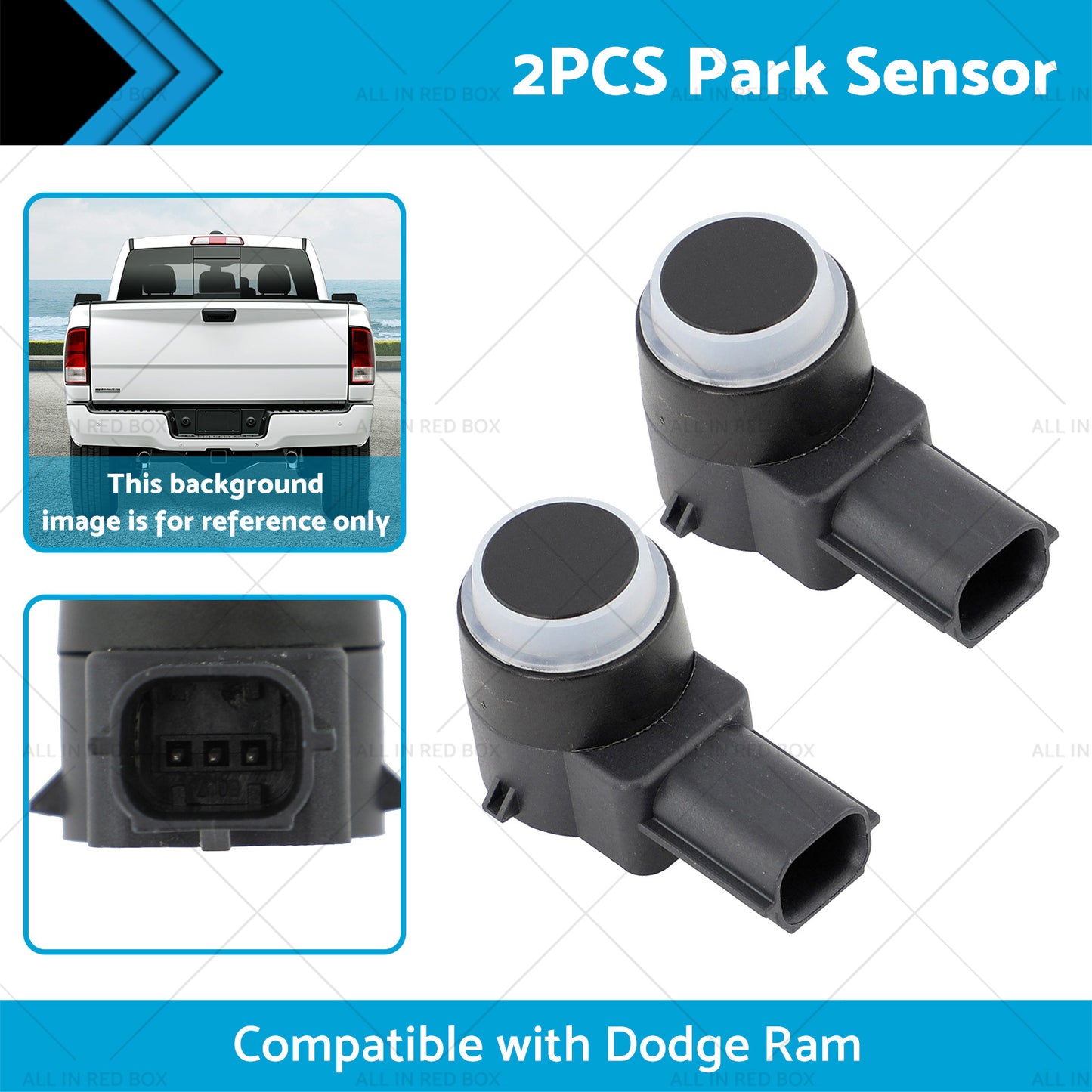 1EW63TZZAA 2x Park Sensor Suitablefor 09-18 Dodge Ram Chrysler 300 Dodge Journey