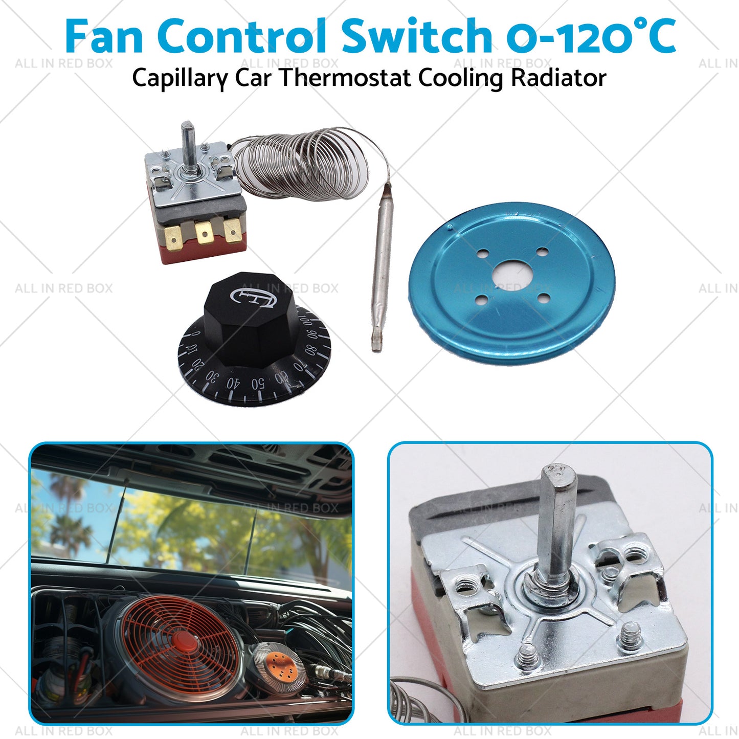 Fan Control Switch Suitablefor Capillary Car Thermostat Cooling Radiator 0¡桫120¡æ