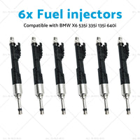 13647597870 0261500109 6x Fuel injectors Suitable for BMW X6 535i 335i 135i 3.0L