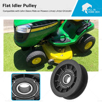 Flat Idler Pulley Suitable For John Deere Ride on Mowers LA145 LA150 GX20287