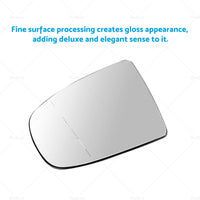 Left Heated Wing Side Mirror White Glass Fits For BMW X5 X6 E70 E71 E72