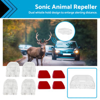 {{ 2 Pair Sonic Animal Repeller Shoo Whistle Roo Kangaroo 4WD Car Clear }} - Buy Car Parts Online at {{ Kaka Auto Parts }}.