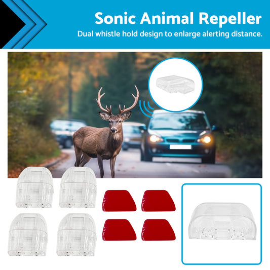 2 Pair Sonic Animal Repeller Shoo Whistle Roo Kangaroo 4WD Car Clear