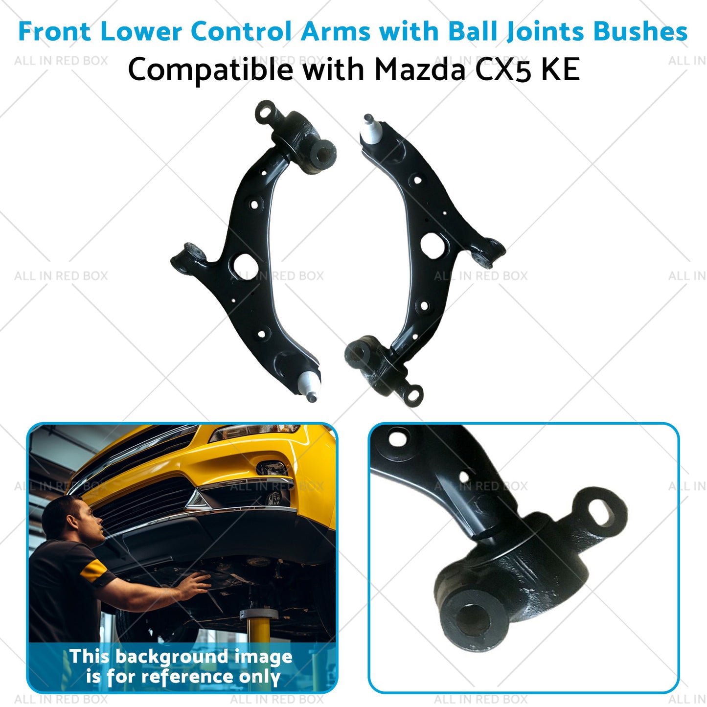 Front Lower Control Arms with Ball Joints Bushes Suitable for Mazda CX5 KE 12-17