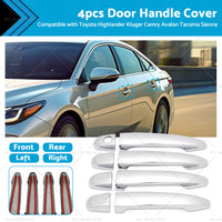 4PCS Door Handle Cover Suitable For Toyota Highlander Kluger Camry Avalon Tacoma