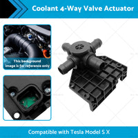 Coolant 4-Way Valve Actuator Suitable for 2012-2017 Tesla Model S X 6007370-00-B