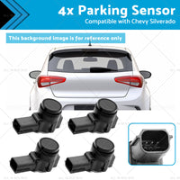 4x Parking Sensor Suitable for Cadillac Chevy Silverado 1500 2500 14-18 23428268