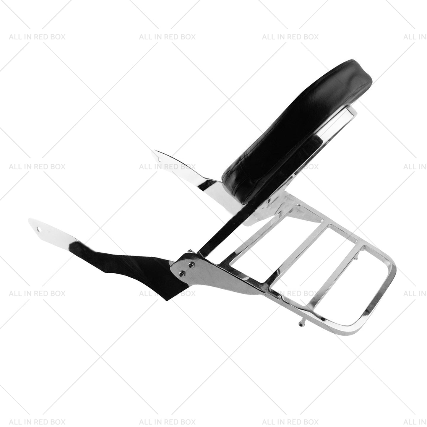 Chrome Backrest Sissy Bar Luggage Rack Suitable for Yamaha Vstar 400 650 98-18