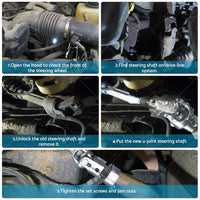 Steering Universal Uni U-Joint 3 or 4 inch  Dd To 3 or 4 inch  Dd Double D Steel For Hotrod AU