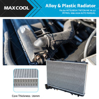 26mm Radiator Suitable For Mitsubishi Triton MK V6 3. 0 Petrol 1996-2006 AT MT