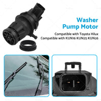 Wiper Windscreen Washer Pump Motor Suitable for Toyota Hilux KUN16 KUN25 KUN26