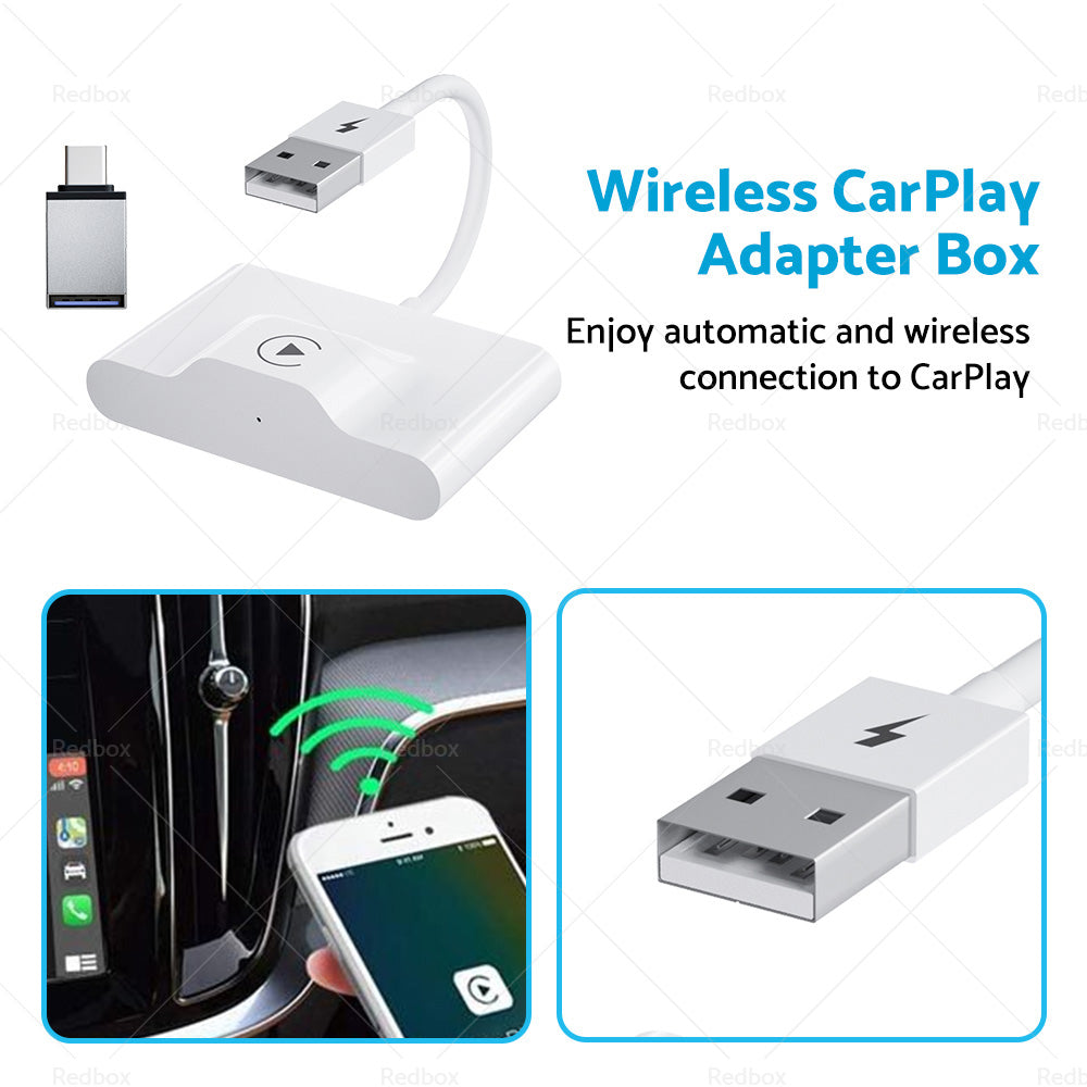 Wireless CarPlay Adapter for iPhone Apple CarPlay Dongle for OEM Wired CarPlay