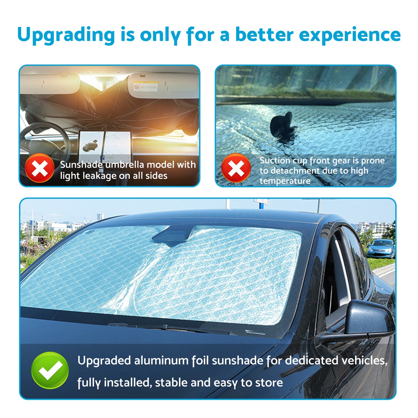 6 Layer Thick WindScreen Sun Shade Suitable For Toyota Prado 09-23UV Protection