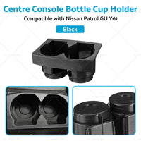 Black Front Centre Console Bottle Cup Holder Suitable For Nissan Patrol GU Y61