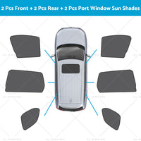 Car Window Magnetic Mesh Sun Shades Suitable for Mitsubishi Outlander 2021-23