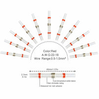 Solder Seal Sleeve Heat Shrink Butt Wire Connectors Terminals Waterproof