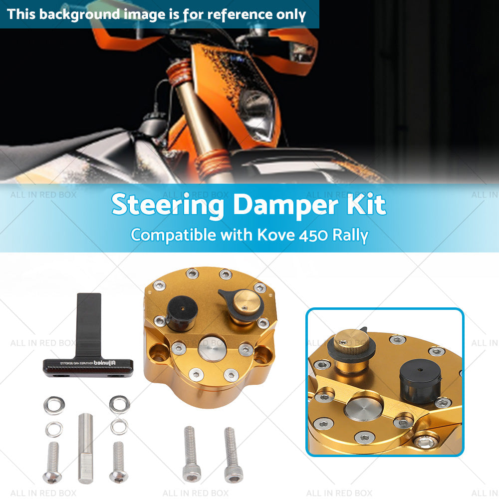 Adjustable Steering Damper Stabilizer Safety Kit Suitable for Kove 450 Rally