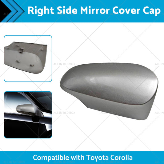 Right Mirror Cover Cap Suitable for Toyota Corolla 12-18 Silver 1F7 RH Side