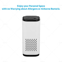 USB Car Air Purifier HEPA Ionizer Portable Mini Car Room Air Cleaner Freshener