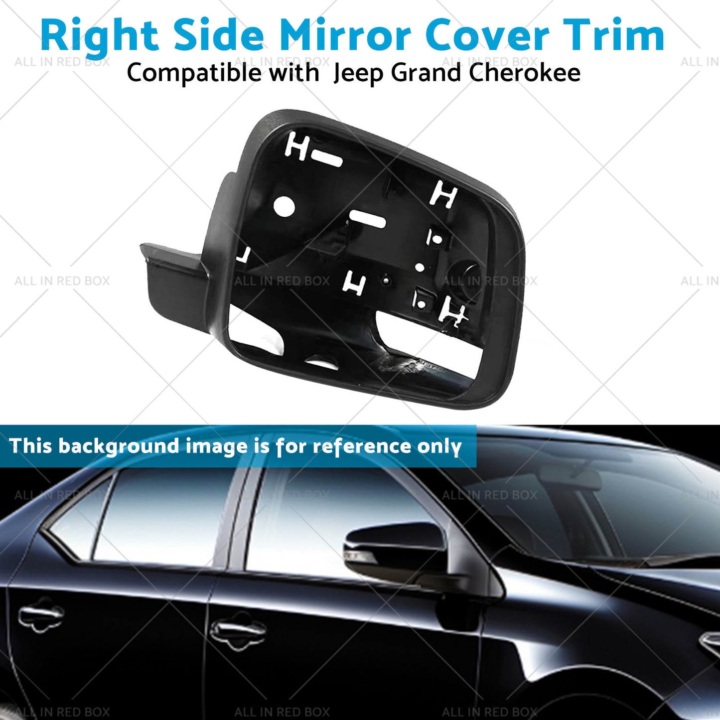 Right Side Mirror Cover Trim Frame Suitable for Jeep Grand CherokeeWK 2010-on